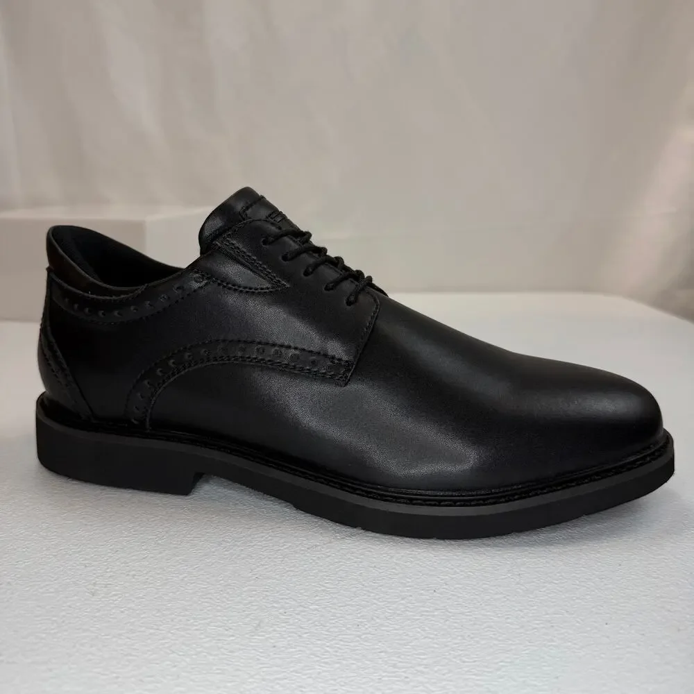 HEEZ Men’s Size 10 Black Leather Dress Shoes – Lace‑Up Oxford Formal